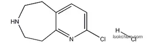 Molecular Structure of 1003591-00-1 (2-CHLORO-6,7,8,9-TETRAHYDRO-5H-PYRIDO[2,3-D]AZEPINE, , HYDROCHLORIDE)